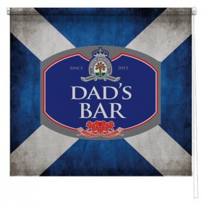 Personalised Scottish Flag beer sign printed blind