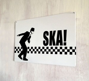 Ska Dancer Retro vintage Sign