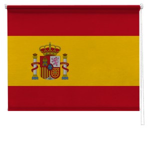 Spanish flag printed blind