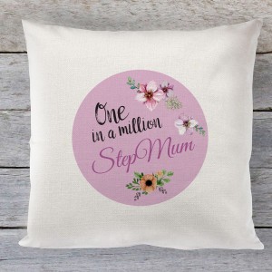 Stepmum Mothers day Linen cushion