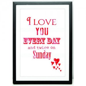 Love you everyday canvas art