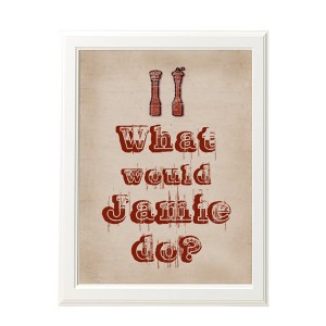 What would Jamie do? canvas art