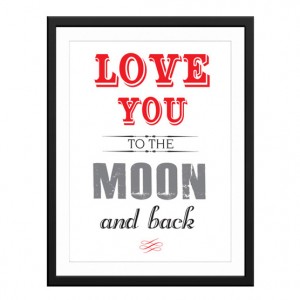 Love you to the moon and back canvas art