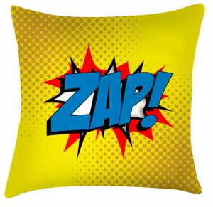 ZAP comic style cushion