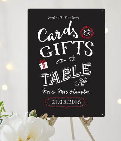 Cards & Gifts personalised Wedding sign