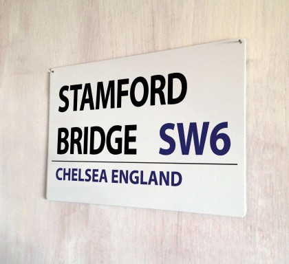 Stamford Bridge Chelsea Street Sign