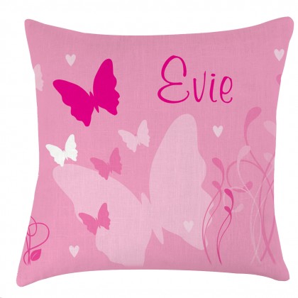 Personalised Butterfly childrens cushion