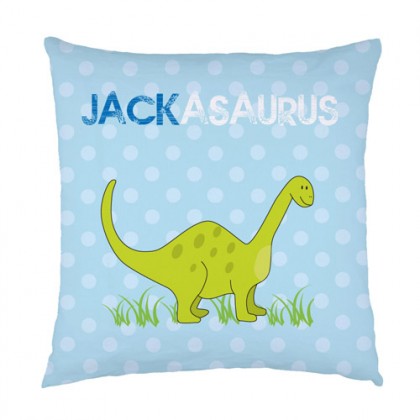 Personalised Dinosaur childrens cushion
