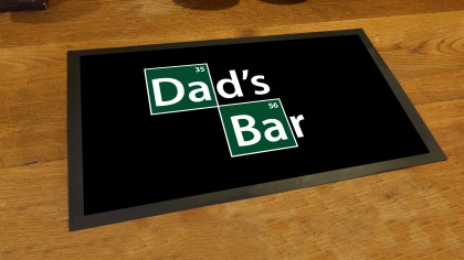 Dads bar breaking bad runner beer pub mat
