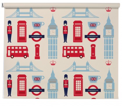 London Iconic pattern blind