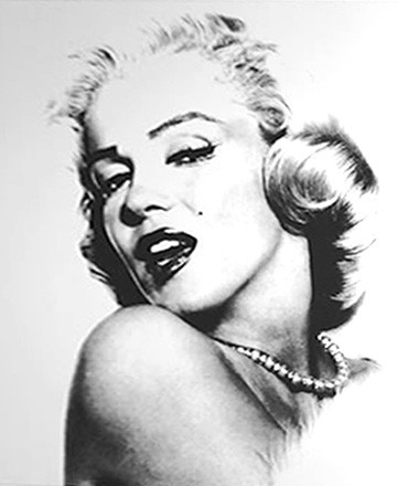Marilyn Monroe printed blind