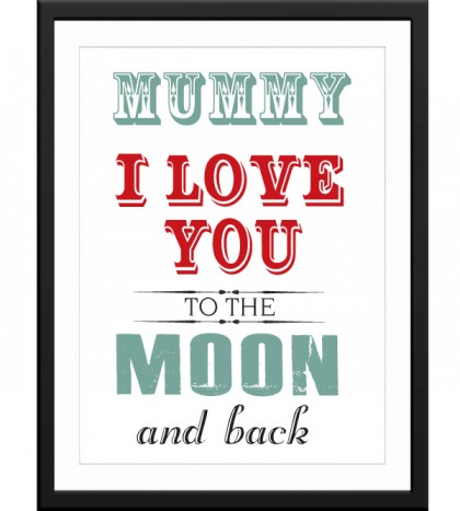 Mummy/Daddy I love you lots like Jelly Tots canvas or art print
