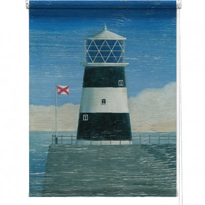 Lighthouse printed blind martin wiscombe